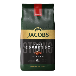 Jacobs Beans Cafe Espresso Strong 1000g Bag 10021111 OFFICIAL