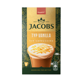 Jacobs Cappuccino Vanilla 8x12g Carton 10039901 OFFICIAL